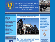 Tablet Screenshot of jandarmeriabacau.ro